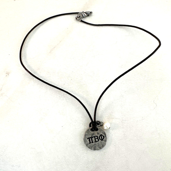 Pi Beta Phi leather choker New With Tags - Picture 5 of 6